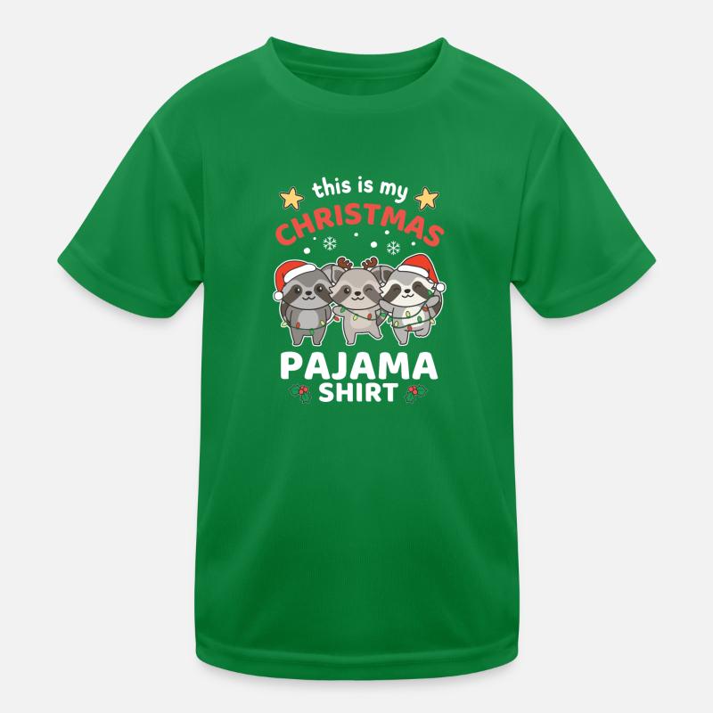 Pyjama de Noël raton laveur T-shirt sport Enfant