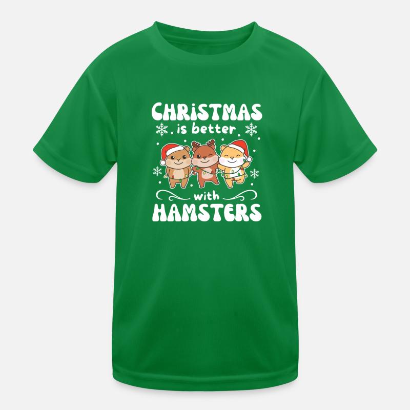 Noël, c’est mieux avec les hamsters T-shirt sport Enfant