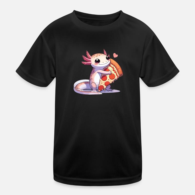 Snaxolotl oder Pizzalotl Axolotl liebt Pizza Kinder Funktions-T-Shirt