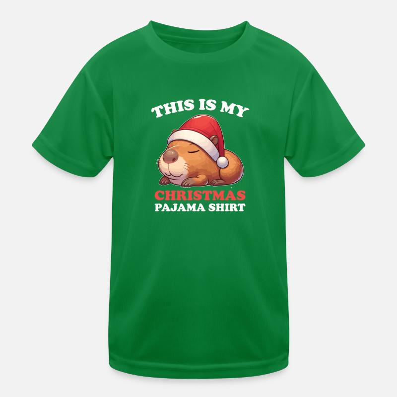 Pyjama de Noël Capybara Capybaras T-shirt sport Enfant