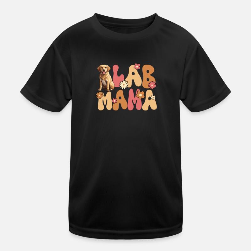 Labrador Retriever Groovy Lab Maman T-shirt sport Enfant