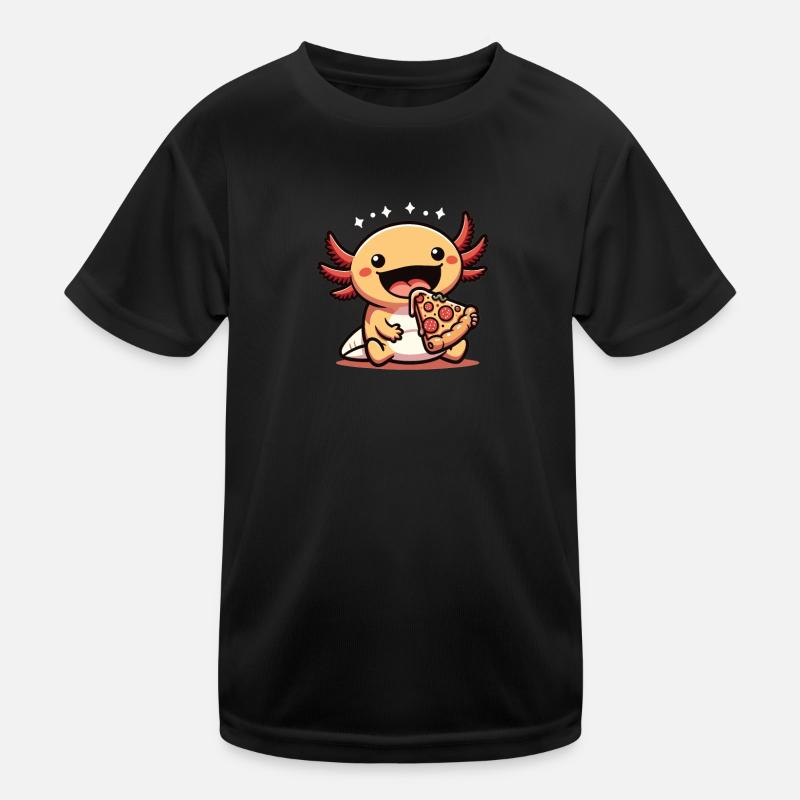 Snaxolotl oder Pizzalotl Axolotl liebt Pizza Kinder Funktions-T-Shirt