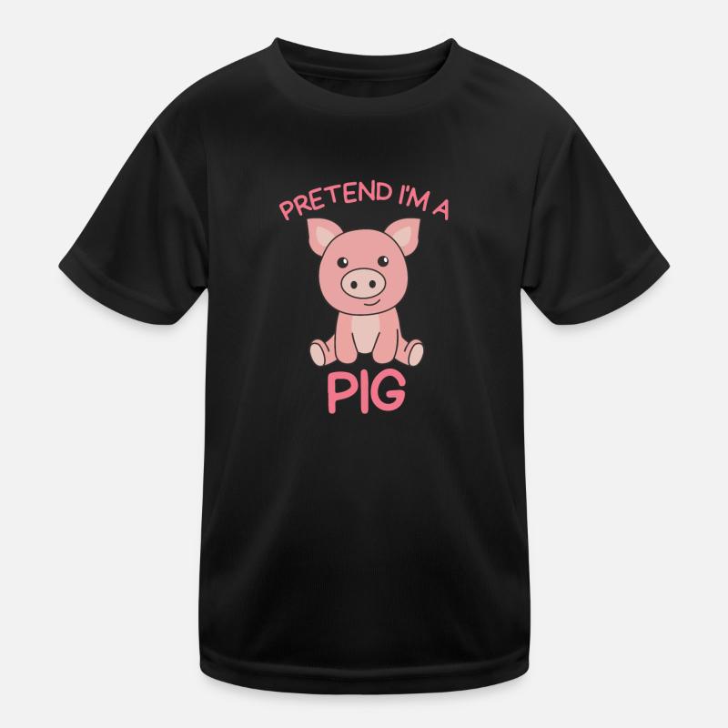 Imaginez que je suis un cochon Halloween T-shirt sport Enfant