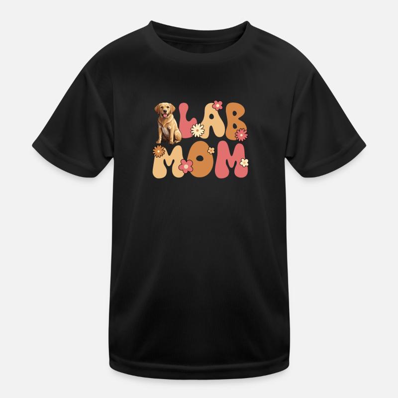 Labrador Retriever Groovy Lab Maman T-shirt sport Enfant