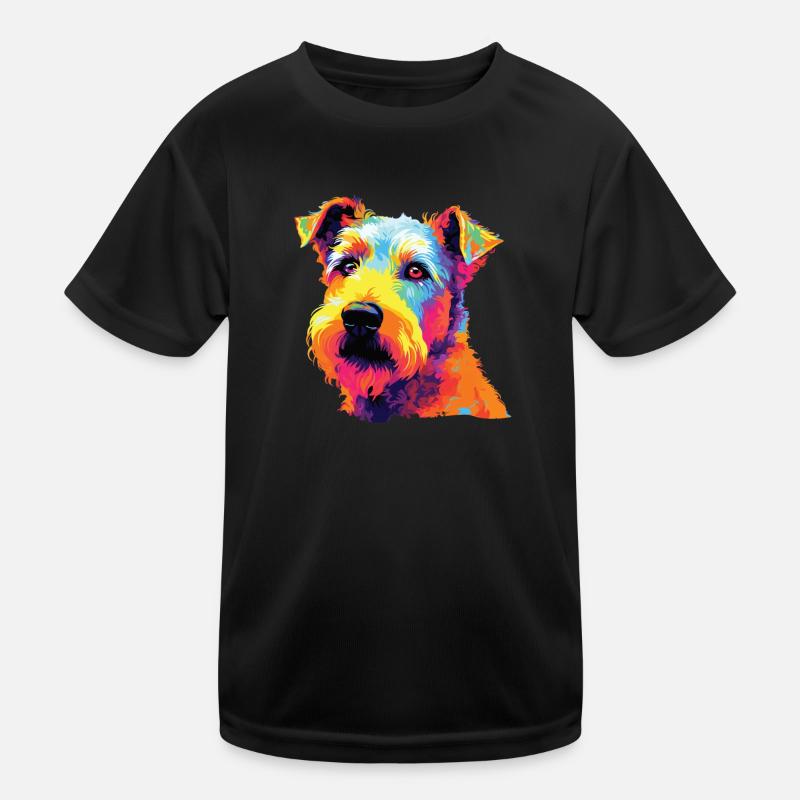 Aquarelle colorée Lakeland Terrier T-shirt sport Enfant
