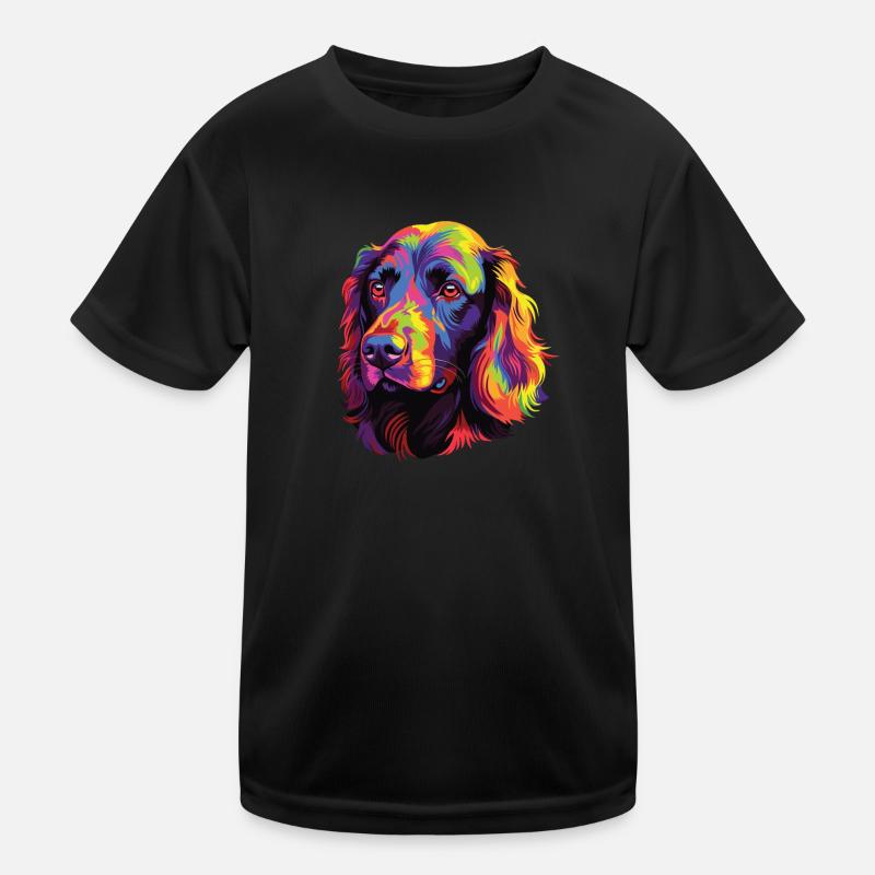 Wasserfarben Farbenfroher Boykin Spaniel Kinder Funktions-T-Shirt