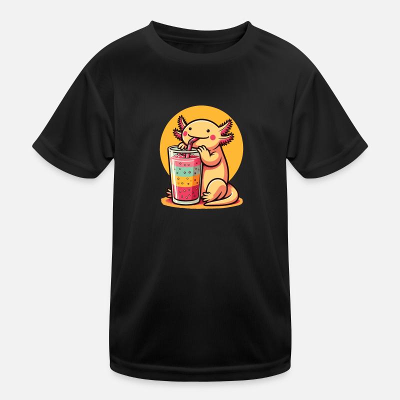 Sommer Smoothie Axolotl Kinder Funktions-T-Shirt