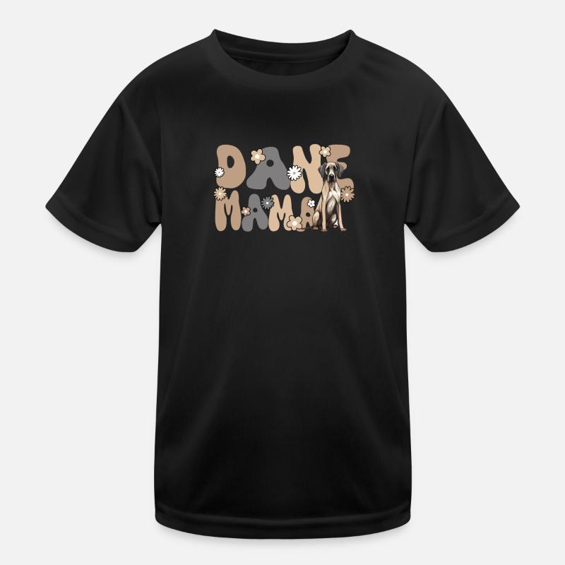 Great Dane Groovy Dane Mom Kids Functional T-Shirt