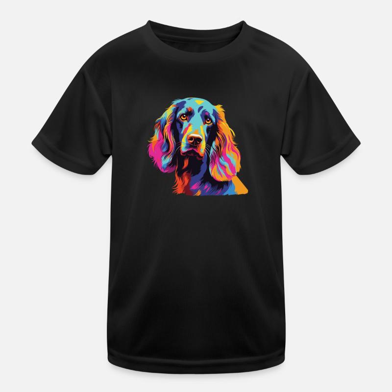 Aquarelle coloré Field Spaniel T-shirt sport Enfant