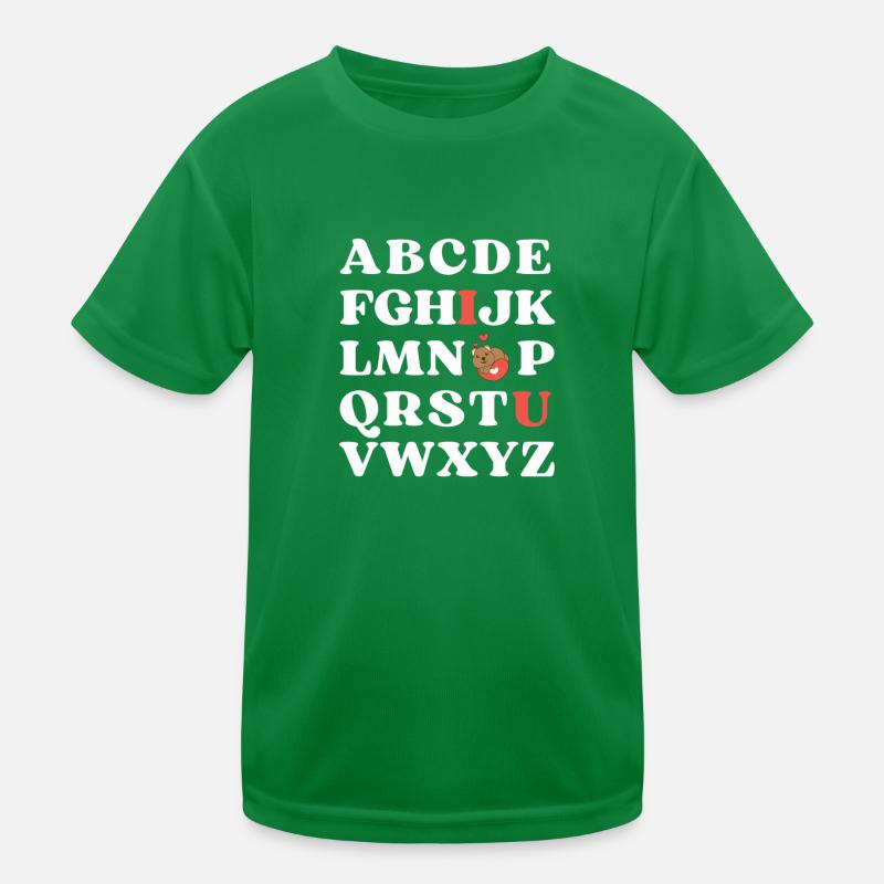 ABC Je t’aime Enfants Quokka Saint-Valentin T-shirt sport Enfant