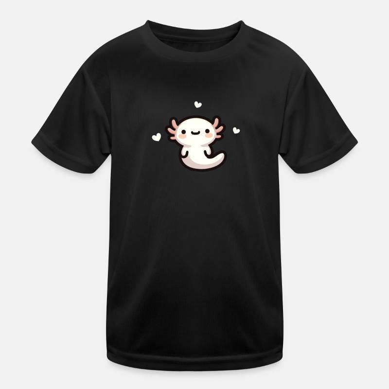 Kawaii Axolotl niedliches Muster Kinder Funktions-T-Shirt