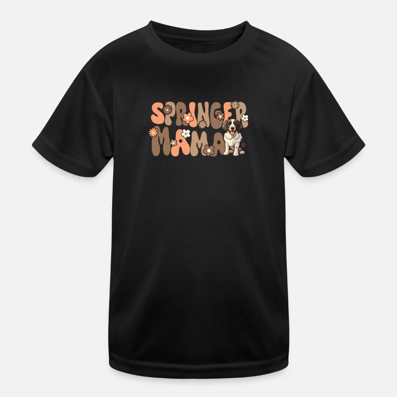 Springer Spaniel Groovy Springer maman T-shirt sport Enfant