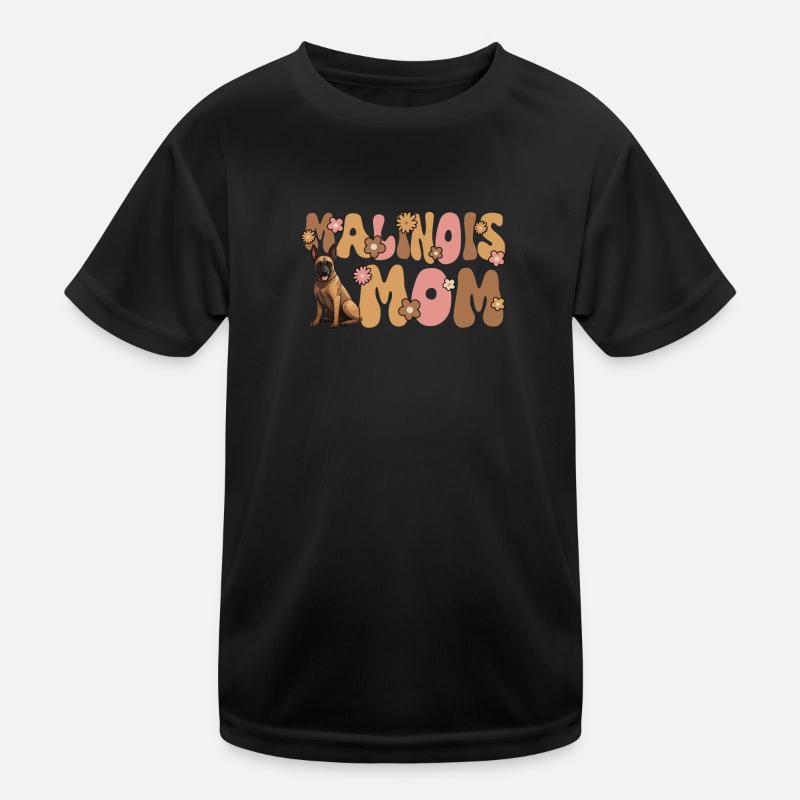 Belgian Malinois Groovy Malinois Mom Kinder Funktions-T-Shirt