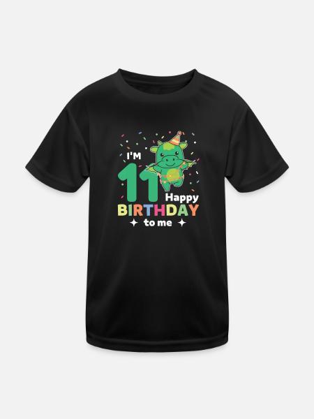 Dragon pour les 11 ans pour les enfants de onze ans - T-shirt sport Enfant - noir - Devant