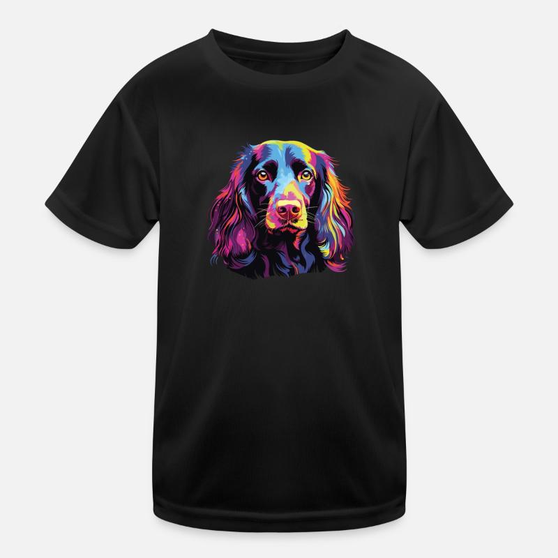 Wasserfarben Farbenfroher Boykin Spaniel Kinder Funktions-T-Shirt