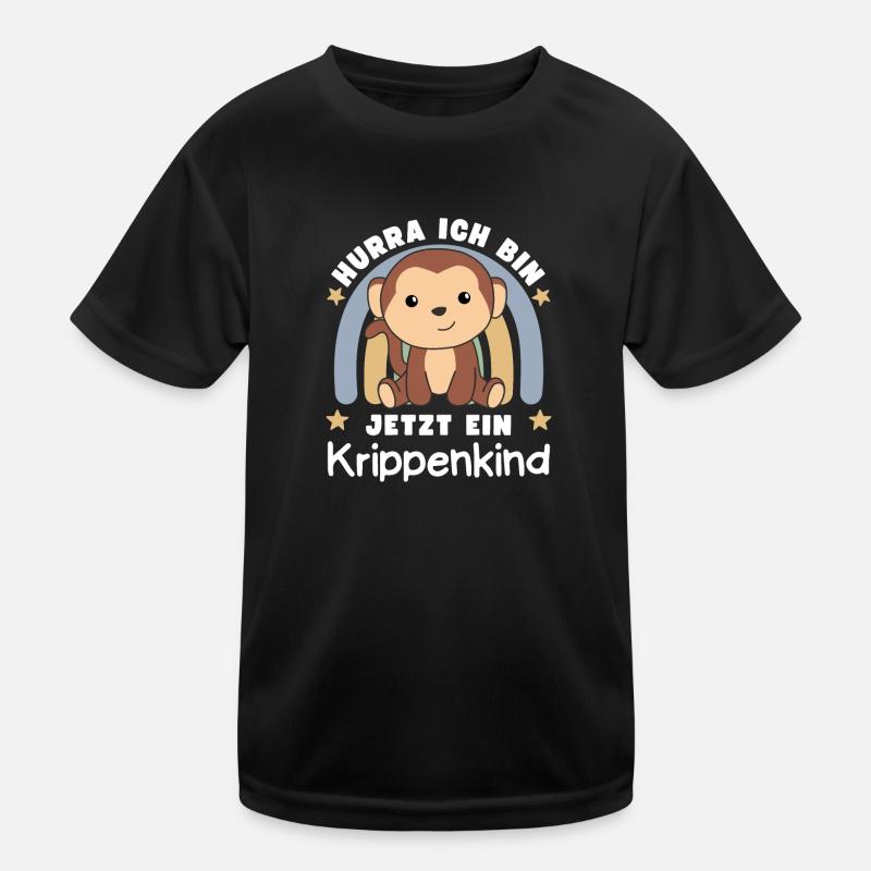 Hooray, I'm a crib monkey now Kids Functional T-Shirt