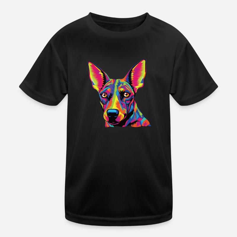 Aquarelle colorée Xoloitzcuintli T-shirt sport Enfant