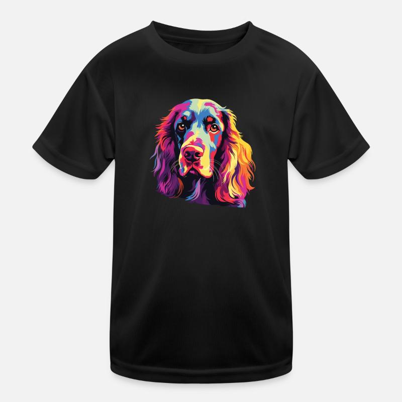 Aquarelle colorée Welsh Springer Spaniel T-shirt sport Enfant