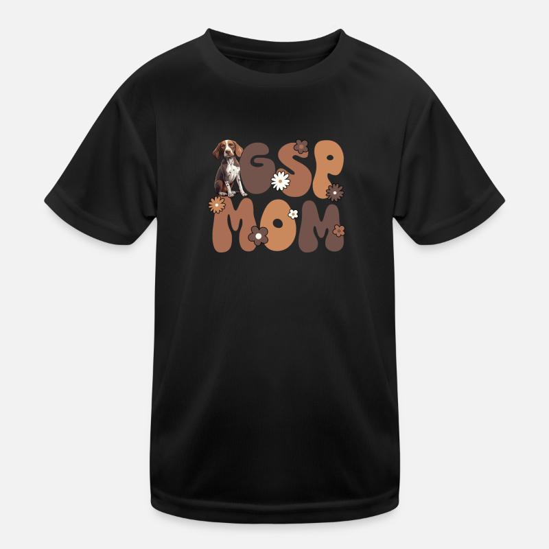 Deutsch Kurzhaar Groovy Gsp Mom Kinder Funktions-T-Shirt