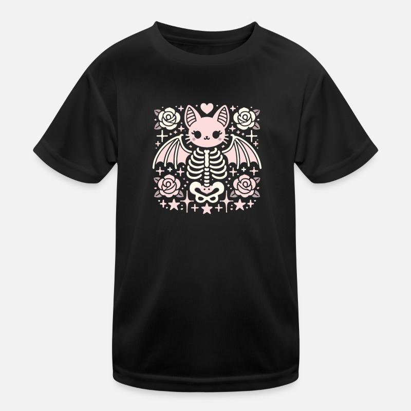 Kawaii Gothique Chat Couleurs Pastel Gothique Goth T-shirt sport Enfant