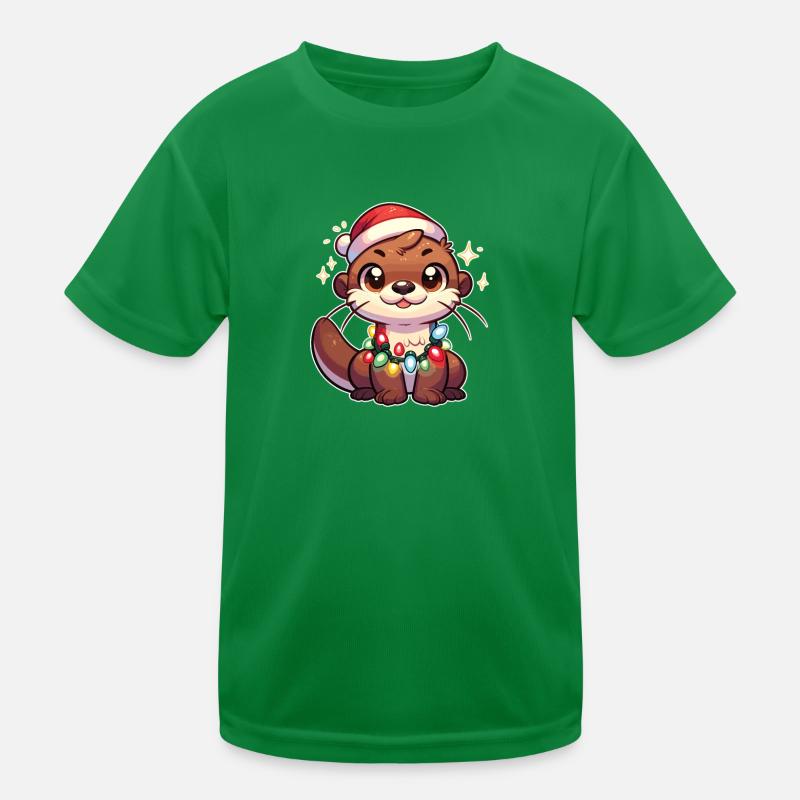 Chapeau de Noël Fée de Noël Loutre T-shirt sport Enfant