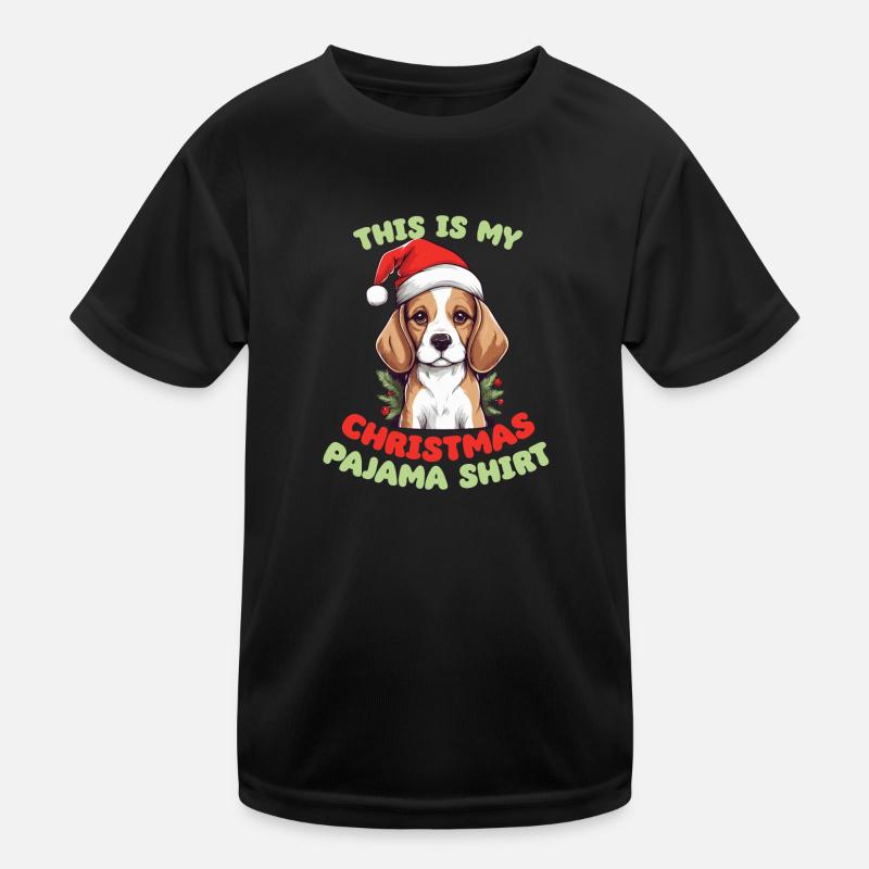 Beagle Pyjama de Noël Chiens T-shirt sport Enfant