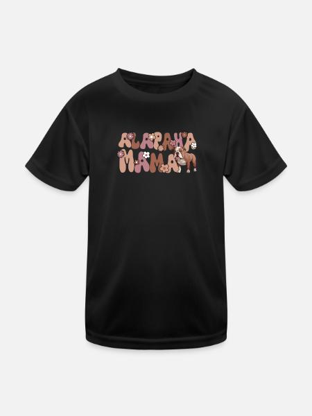Alapaha Blue Blood Bulldog Groovy Alapaha Mom - Kids Functional T-Shirt - black - Front
