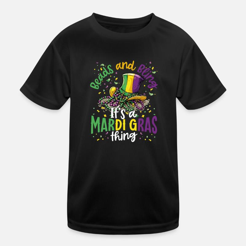 Perles et bling C’est un Mardi festif T-shirt sport Enfant