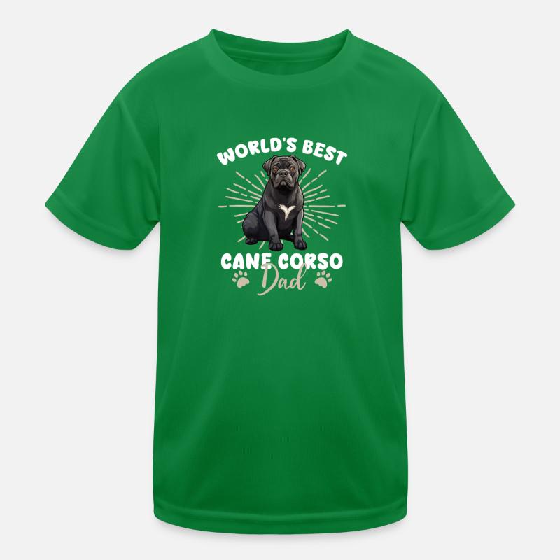 Cane Corso Groovy Cane Corso Dad Kids Functional T-Shirt