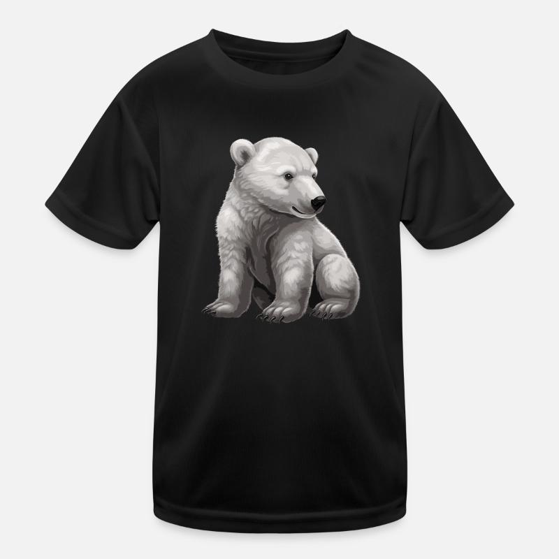 Ours polaire Bébé Ours polaire mignon T-shirt sport Enfant