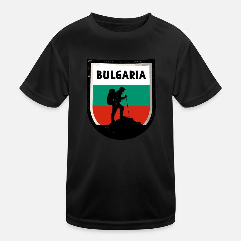 Drapeau de la Bulgarie Drapeau bulgare Sables d’or T-shirt sport Enfant