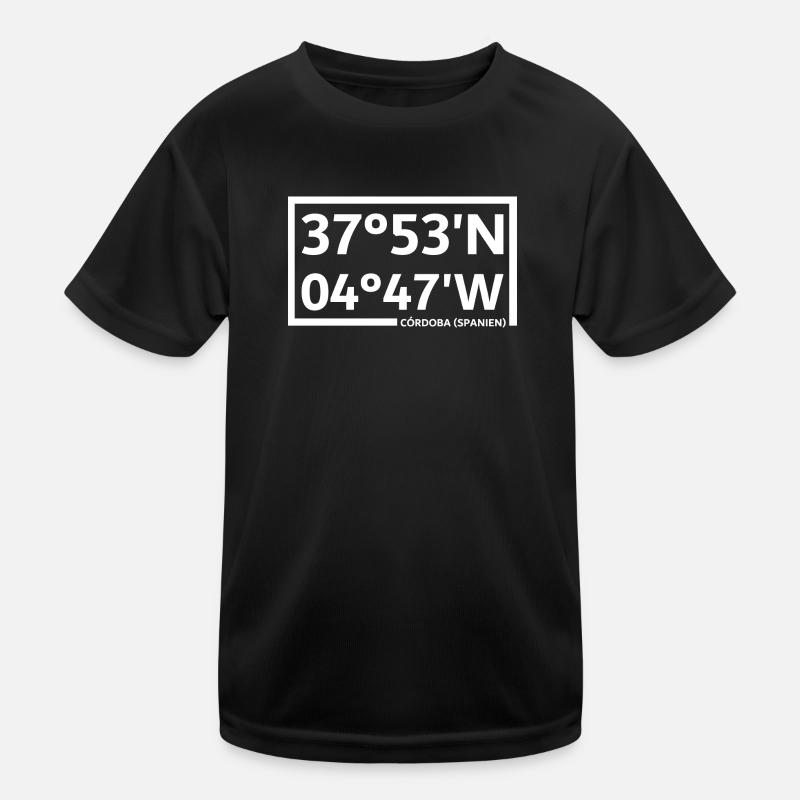 Córdoba (Spain) coordinates Kids Functional T-Shirt