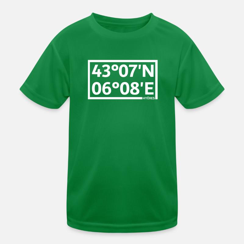 Hyères coordinates Kids Functional T-Shirt