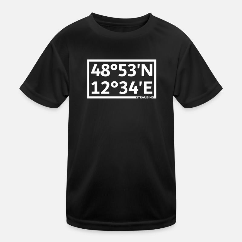 Straubing Koordinaten Kinder Funktions-T-Shirt