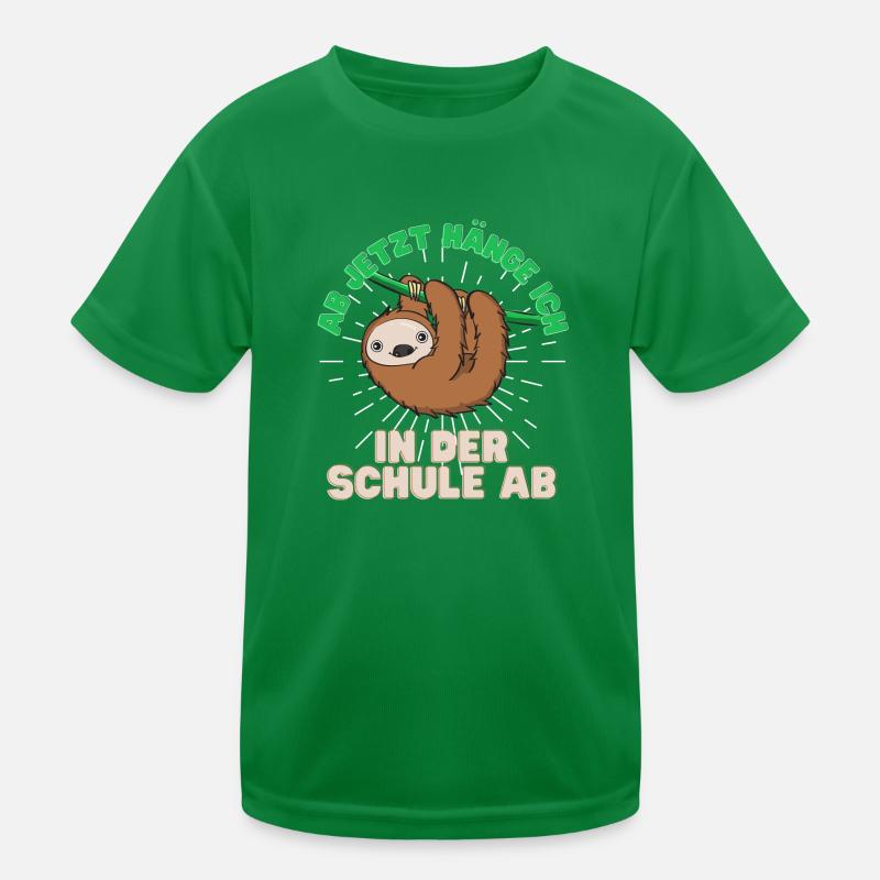 Geschenk zur Einschulung 2021 Schulanfang Faultier Kinder Funktions-T-Shirt