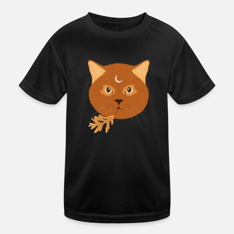Autumn cat Kids Functional T-Shirt
