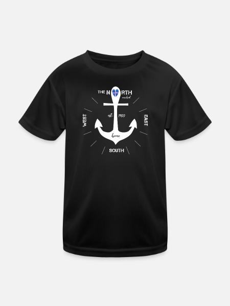 Anchor Iceland Holidays - Kids Functional T-Shirt - black - Front