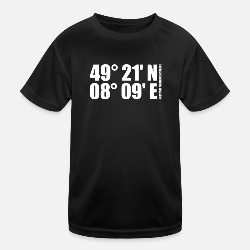 Neustadt an der Weinstraße coordinates Kids Functional T-Shirt