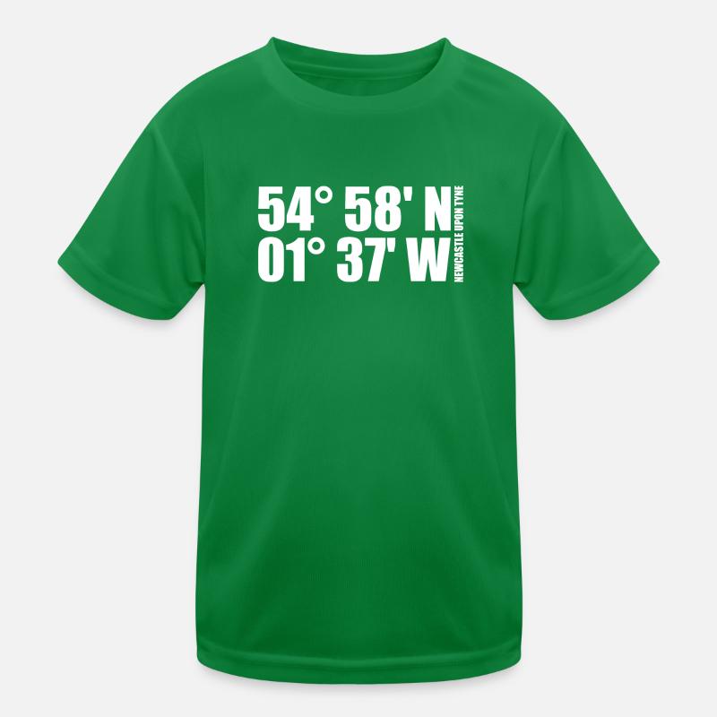Newcastle upon Tyne coordinates Kids Functional T-Shirt