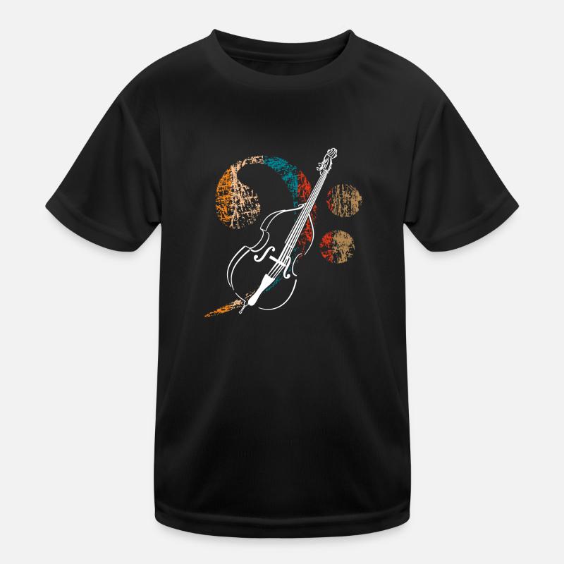 Grande clé de fa avec contrebasse T-shirt sport Enfant