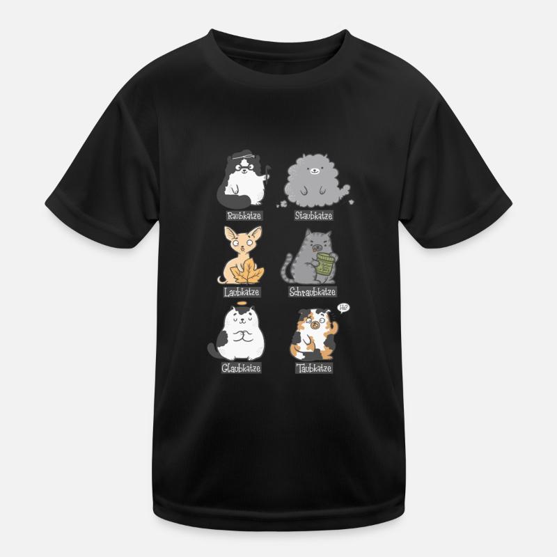 Aub-Katzen Kinder Funktions-T-Shirt