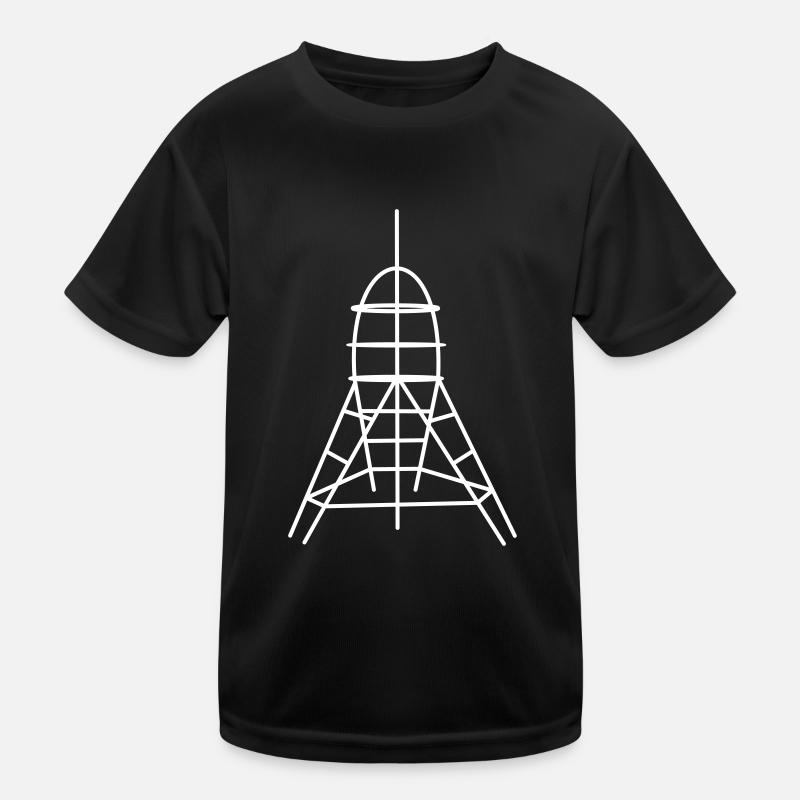 Rakete DDR Klettergerüst Kinder Funktions-T-Shirt
