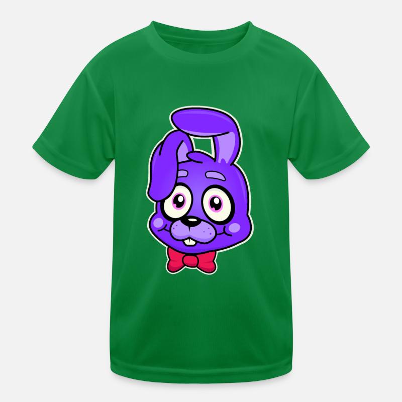 Cute Purple Rabbit Kids Functional T-Shirt