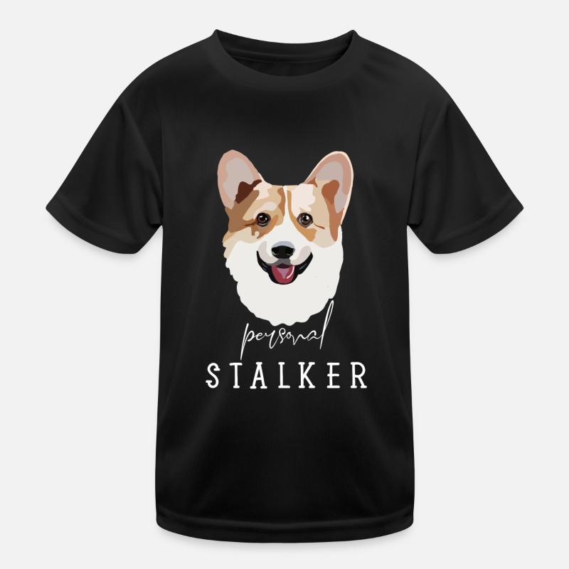 Corgi personal Stalker Kids Functional T-Shirt