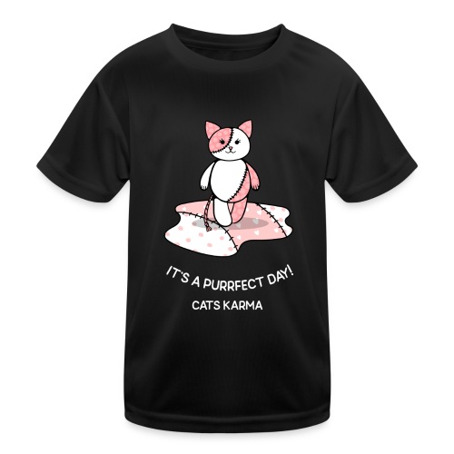 CATS KARMA - Kinder Funktions-T-Shirt