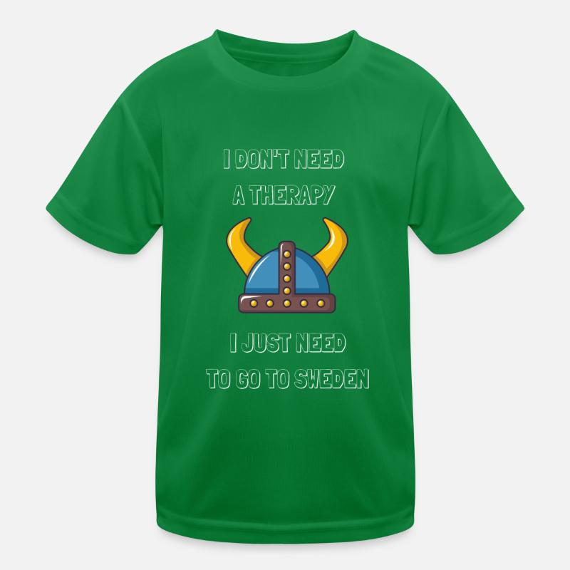 Schwedischer Wikinger Lustiges Geschenk Schweden Kinder Funktions-T-Shirt