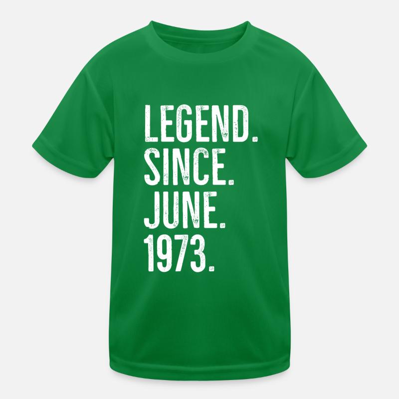 Legende seit Juni 1973 Kinder Funktions-T-Shirt