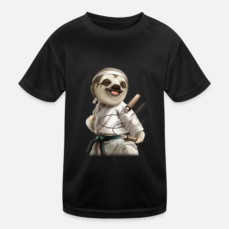 KARATE SLOTH2 Kopie Kinder Funktions-T-Shirt