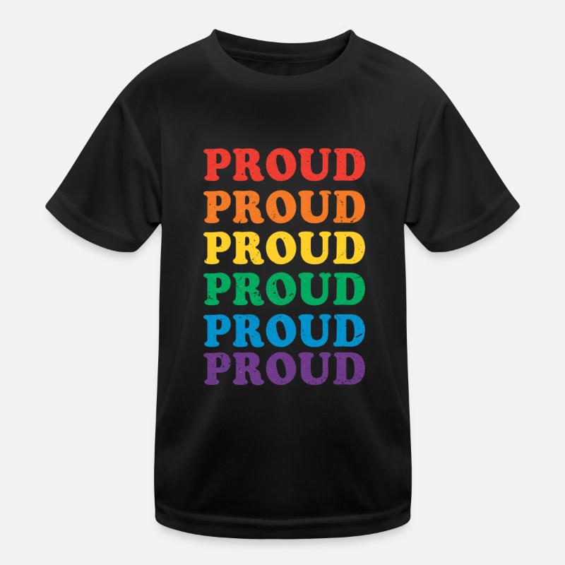 Proud: Zeige Stolz und Vielfalt Kinder Funktions-T-Shirt