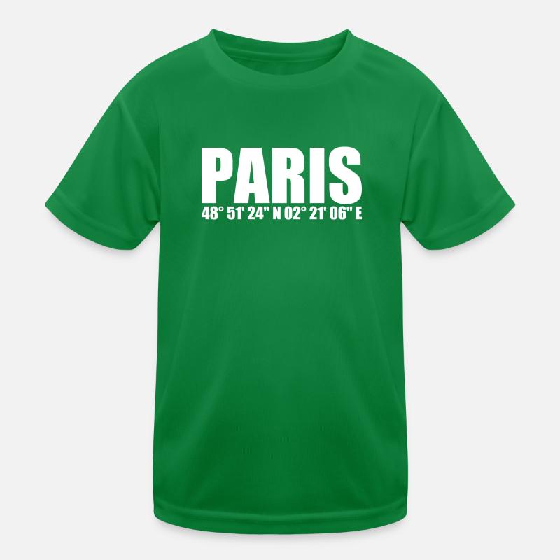 Coordonnées de Paris T-shirt sport Enfant